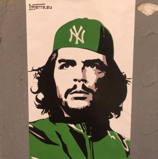 che guevara NY inserra street art roma pigneto stickers adesivi