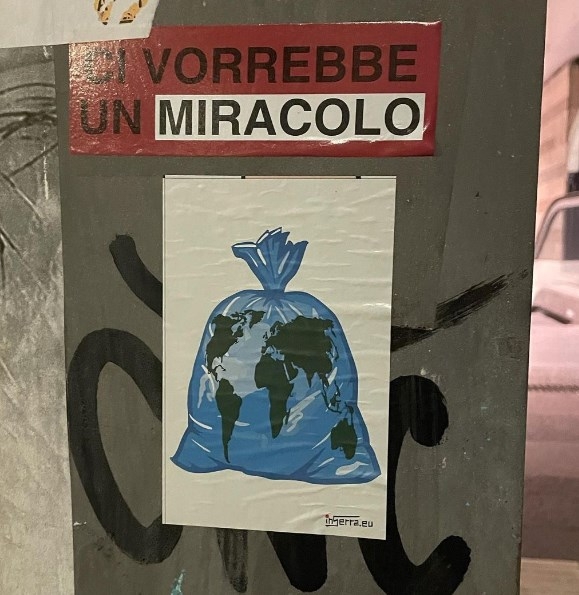 world plastic inserra street art roma pigneto stickers adesivi